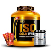 Iso Gold Whey 2.43Lb Cookies+Creatina Universe Nutrition 250Gr+2 Diabolus